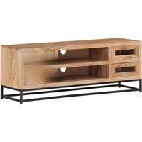 vidaXL TV Cabinet 110x30x40 cm Solid Acacia Wood