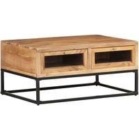 Solid Acacia Wood Coffee Table Wooden Side End Couch Desk Living Room vidaXL