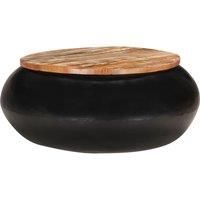 Coffee Table Grey 68x68x30 cm Solid Reclaimed Wood vidaXL