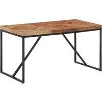 Vidaxl Dining Table 140X70X76 Cm Solid Acacia And Mango Wood