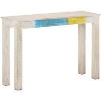 Rough Mango Wood Console Table White Desk for under Mirror Furniture vidaXL