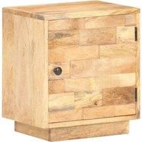 Solid Mango Wood Bedside Cabinet Bedroom Wooden Nightstand Side Storage vidaXL