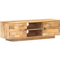 Vidaxl Tv Cabinet 116X30X35 Cm Solid Mango Wood, Brown