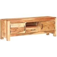 Vidaxl Tv Cabinet 116X30X40 Cm Solid Acacia Wood, Brown