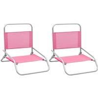 1/3x Folding Beach Chairs Fabric Summer Camping Hiking Multi Colours vidaXL