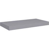 vidaXL Floating Wall Shelf in Elegant Grey, 50x23x3.8 cm, Honeycomb MDF and Metal Frame, for Living Room, Bedroom, Office - Modern Decorative Display Shelf£