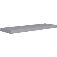 vidaXL Floating Wall Shelf Grey 80x23.5x3.8 cm MDF