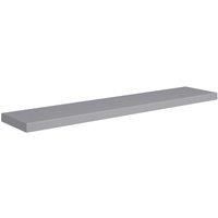 vidaXL Floating Wall Shelf with Invisible Mounting System: Stylish Display Shelf in Grey - Ideal for Books, Collectibles & Decoratives - Crafted from Durable Honeycomb MDF and Metal Frame - Dimen...