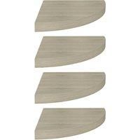Floating Corner Shelf Wall-Mounted Hanging Shelf Wall Display Shelf MDF vidaXL