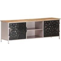 Rough Mango Wood TV Cabinet Wooden Lowboard Hifi Table Stereo vidaXL