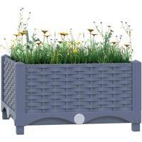 Raised Bed Polypropylene Garden Planter Pot Planting Box Flower Pot vidaXL