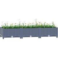vidaXL Raised Bed 120x40x23cm PP