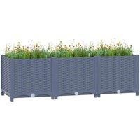 vidaXL Raised Bed 120x40x38 cm Polypropylene