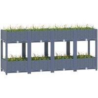 vidaXL Raised Bed 160x40x71 cm PP