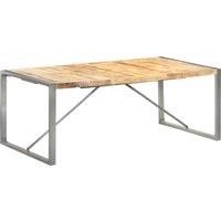 Vidaxl Dining Table 200X100X75 Cm Solid Rough Mango Wood