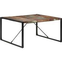 Vidaxl Dining Table 140X140X75 Cm Solid Reclaimed Wood