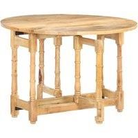 Dining Table Kitchen Dining Room Table Round Table Solid Mango Wood vidaXL