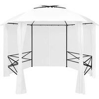 Vidaxl Garden Marquee With Curtains 360X312X265 Cm White 180 G/M