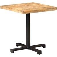 vidaXL Bistro Table Square 70x70x75 cm Rough Mango Wood