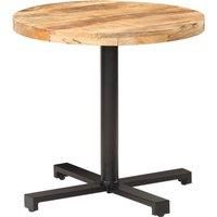 Bistro Table with Live Edges Bar Dining Table Restaurant Dinner Table vidaXL