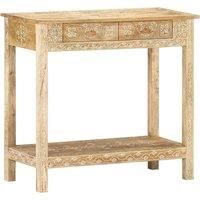 vidaXL Console Table 80x35x74 cm Solid Mango Wood