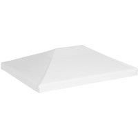 /'vidaXL Gazebo Top Cover 270 g/m² 4x3 m - White - Durable and Water-Resistant Canopy for Outdoor Living - Ideal for Garden, Patio or Deck