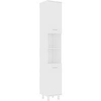 Bathroom Cabinet Washroom Cupboard Storage Shelf Rack Engineered Wood vidaXL