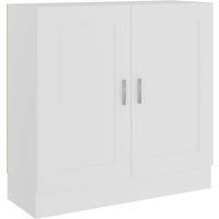 Vidaxl Book Cabinet White 82 5X30 5X80 Cm Engineered Wood