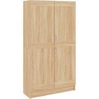 Book Cabinet Storage Rack Bookshelf Bookcase Sideboard Engineered Wood vidaXL