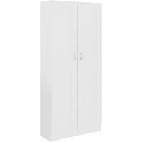Vidaxl Book Cabinet White 82 5X30 5X185 5 Cm Engineered Wood