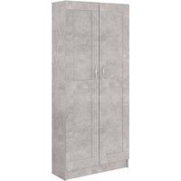 Vidaxl Book Cabinet Concrete Grey 82 5X30 5X185 5 Cm Engineered Wood