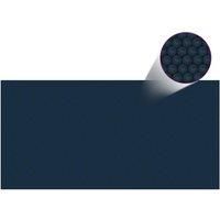 vidaXL Floating Pe Solar Pool Film 549X274cm Black And Blue