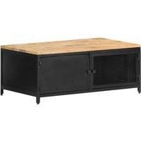 Solid Rough Mango Wood Coffee Table Wooden Accent Couch Sofa vidaXL