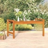 vidaXL Acacia Wood Coffee Table - Scandinavian-style Rectangular Centerpiece for Indoor/Outdoor, Slatted Design with Oil Finish, Brown