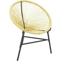 Garden Acapulco Chair Outdoor Seat Patio Balcony Moon Chair Poly Rattan vidaXL