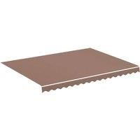 VidaXL Replacement Fabric for Awning Brown 4x3 m