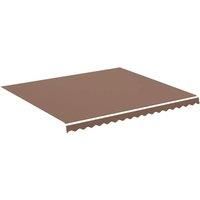 VidaXL Replacement Fabric for Awning Brown 4x3.5 m