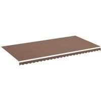 VidaXL Replacement Fabric for Awning Brown 6x3 m