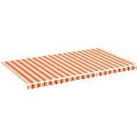 vidaXL Replacement Fabric for Awning Yellow and Orange 6x3.5 m