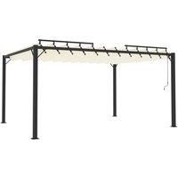 Vidaxl Gazebo With Louvered Roof 3X4 M Cream Fabric And Aluminium