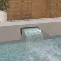vidaXL Waterfall 45x34x14 cm Stainless Steel 304