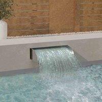 vidaXL Waterfall 60x34x14 cm Stainless Steel 304