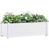 Garden Raised Bed Outdoor Planter Balcony Pot Plant Box Flower Box PP vidaXL