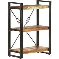 vidaXL 3-Tier Bookcase 60x30x80 cm Solid Reclaimed Wood