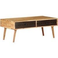 Solid Acacia Wood Coffee Table Wooden Side Couch Centre Desk Furniture vidaXL