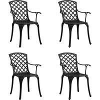 Garden Chairs Dining Armchair Outdoor Chair Patio Chair Cast Aluminium vidaXL