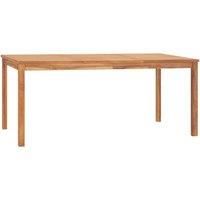 Garden Table Outdoor Dining Table Patio Dinner Table Solid Teak Wood vidaXL