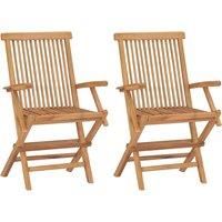 1/2/3x Solid Teak Wood Folding Garden Chairs Outdoor Seating Furniture vidaXL