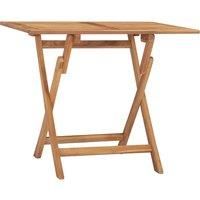 Solid Teak Wood Folding Dining Table Outdoor Furniture Dinner Desk vidaXL