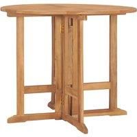 Folding Dining Table Outdoor Dinner Table Coffee Table Solid Teak Wood vidaXL